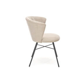 Scaun K459, bej/negru, stofa clasica/otel, 60x59x79 cm