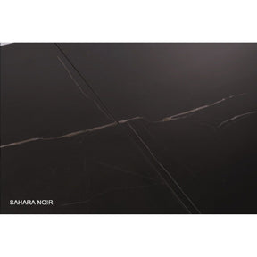 Masa extensibila WESTIN CERAMIC, sticla securizata/ceramica, negru, 160-240x90x77 cm