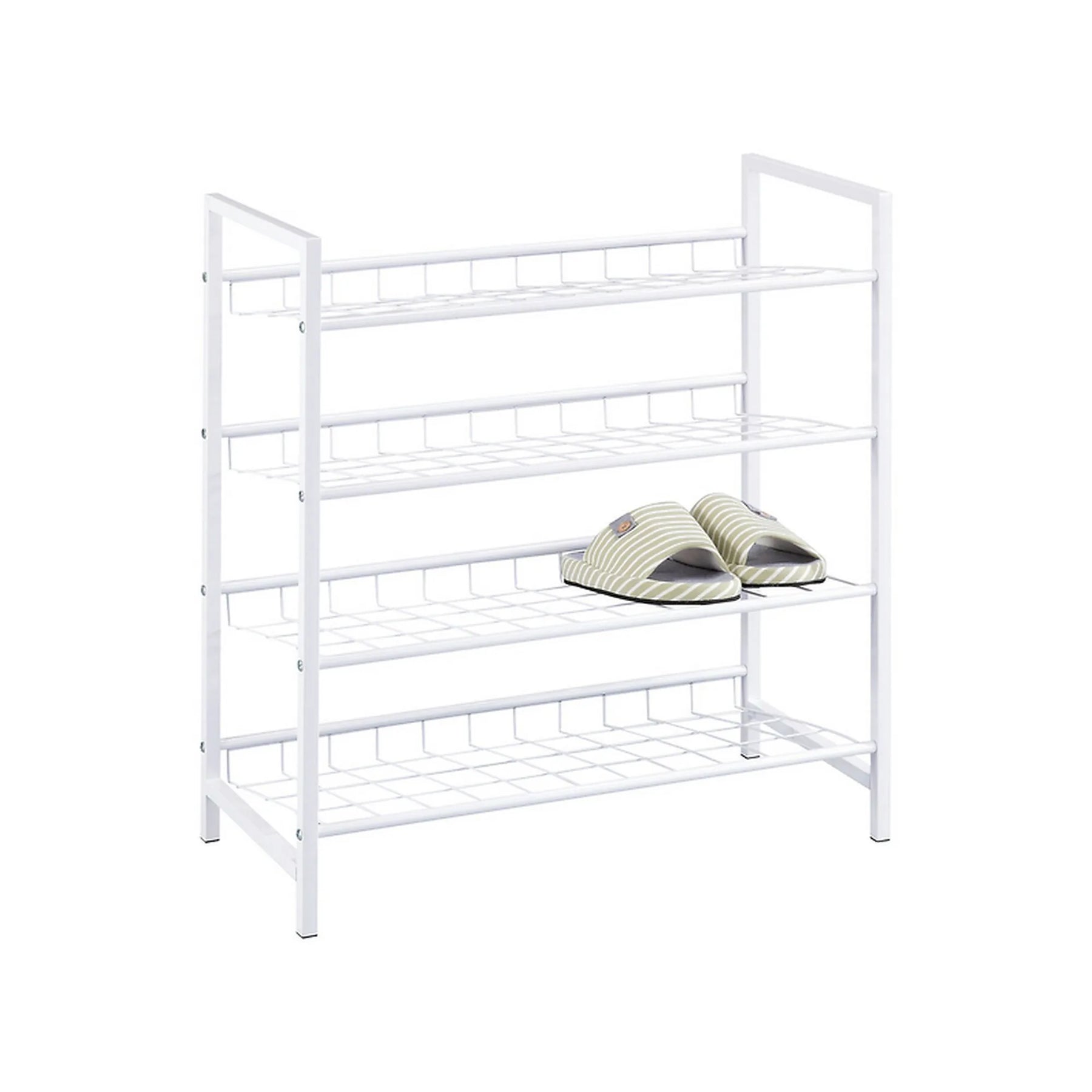 Pantofar JANA, alb, metal, 63x30x70 cm