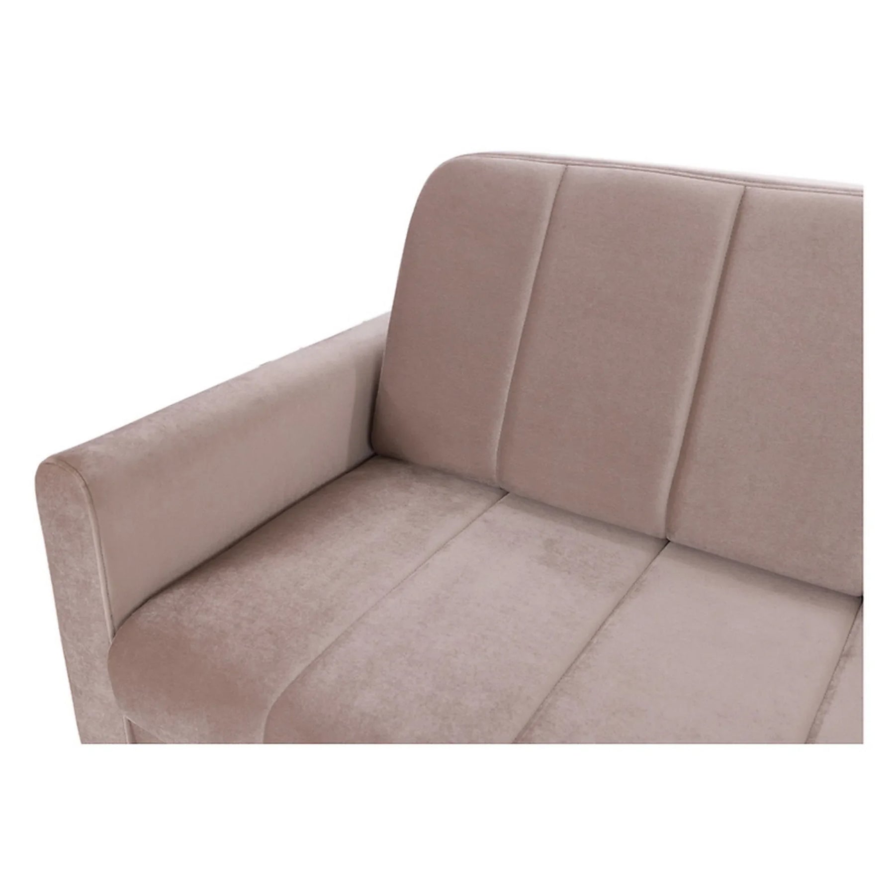 Canapea extensibila LATINA, stofa catifelata bej - Amon 16, 224x95x89 cm