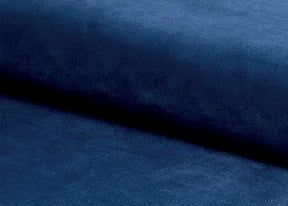 Taburet LORI, stofa catifelata albastru inchis - Bluvel 86, 39x39x34 cm