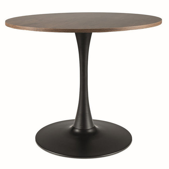 Masa AMADEO II, nuc/negru mat, 90x76 cm