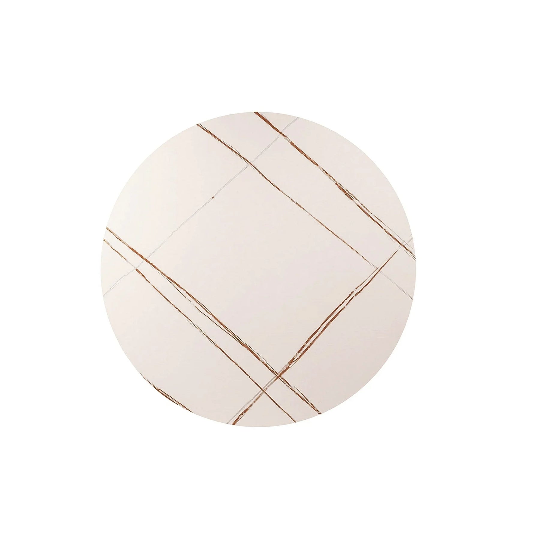 Masa ESPERO, alb/negru, ceramica/metal, 80x75 cm