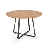 Masuta cafea LOOPER, stejar auriu/negru, 120X78X56 CM