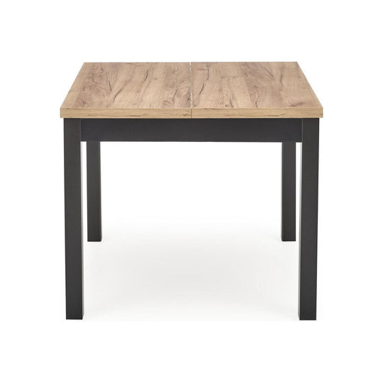 Masa extensibila TIAGO, stejar craft/ negru, PAL, 90-125x90x77 cm