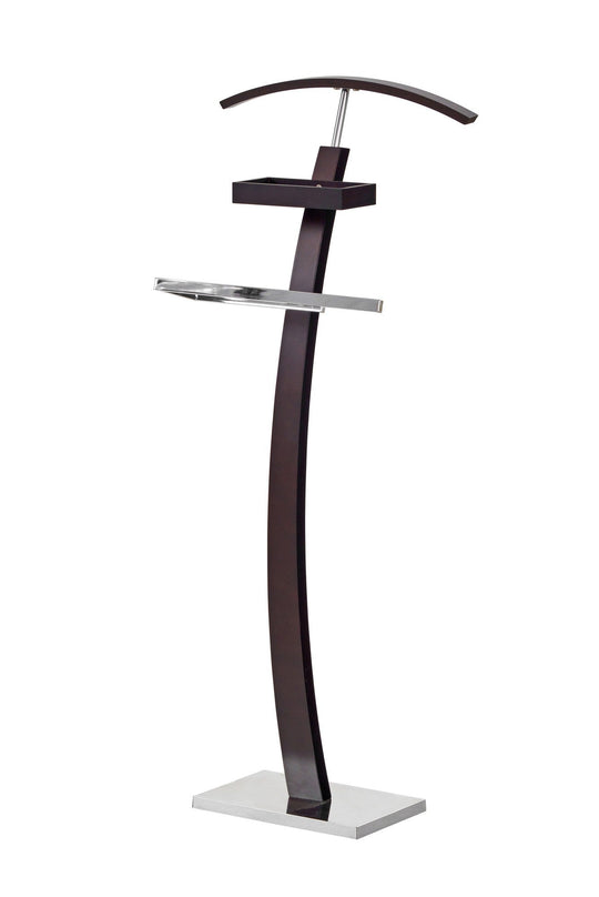 Stander haine WU13, wenge, otel/lemn, 31x20x117 cm