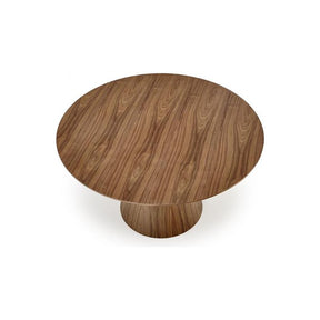 Masa rotunda HENDERSON, nuc,  furnir natural, 138x78 cm