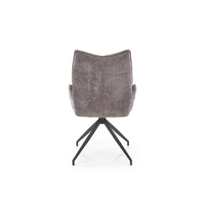 Scaun rotativ K553, gri/negru, stofa clasica/metal, 60x66x96 cm