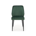 Scaun tapitat K432, verde inchis, stofa catifelata, 48x57x85 cm