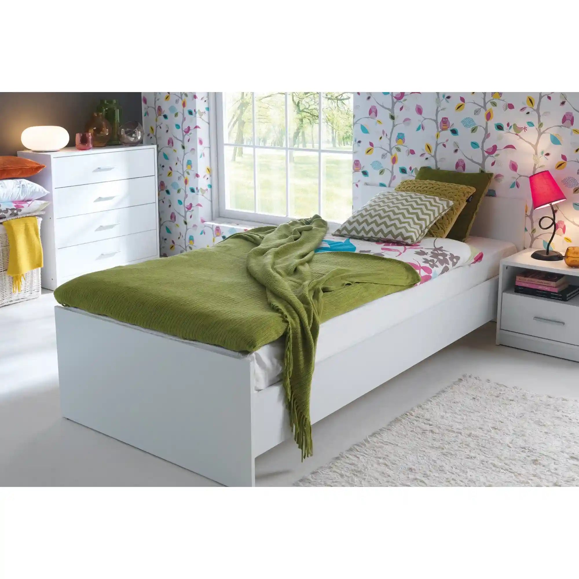 Cadru pat 120x200 BERGEN OCN-28714, alb