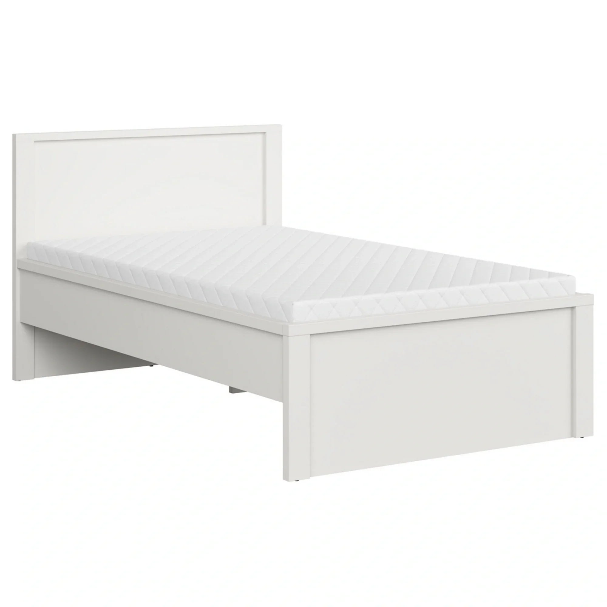 Cadru pat 120x200 BERGEN OCN-28734, alb mat