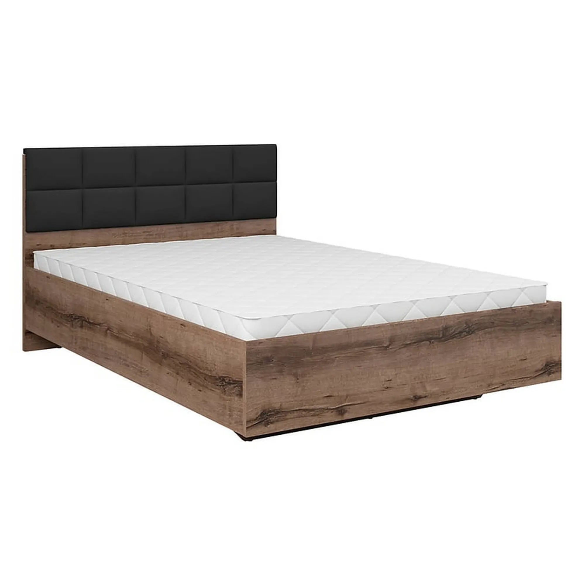 Cadru pat 140x200 BERGEN OCN-28753, nuc/negru