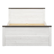 Cadru pat 140x200BERGEN OCN-28747, alb/pin larico