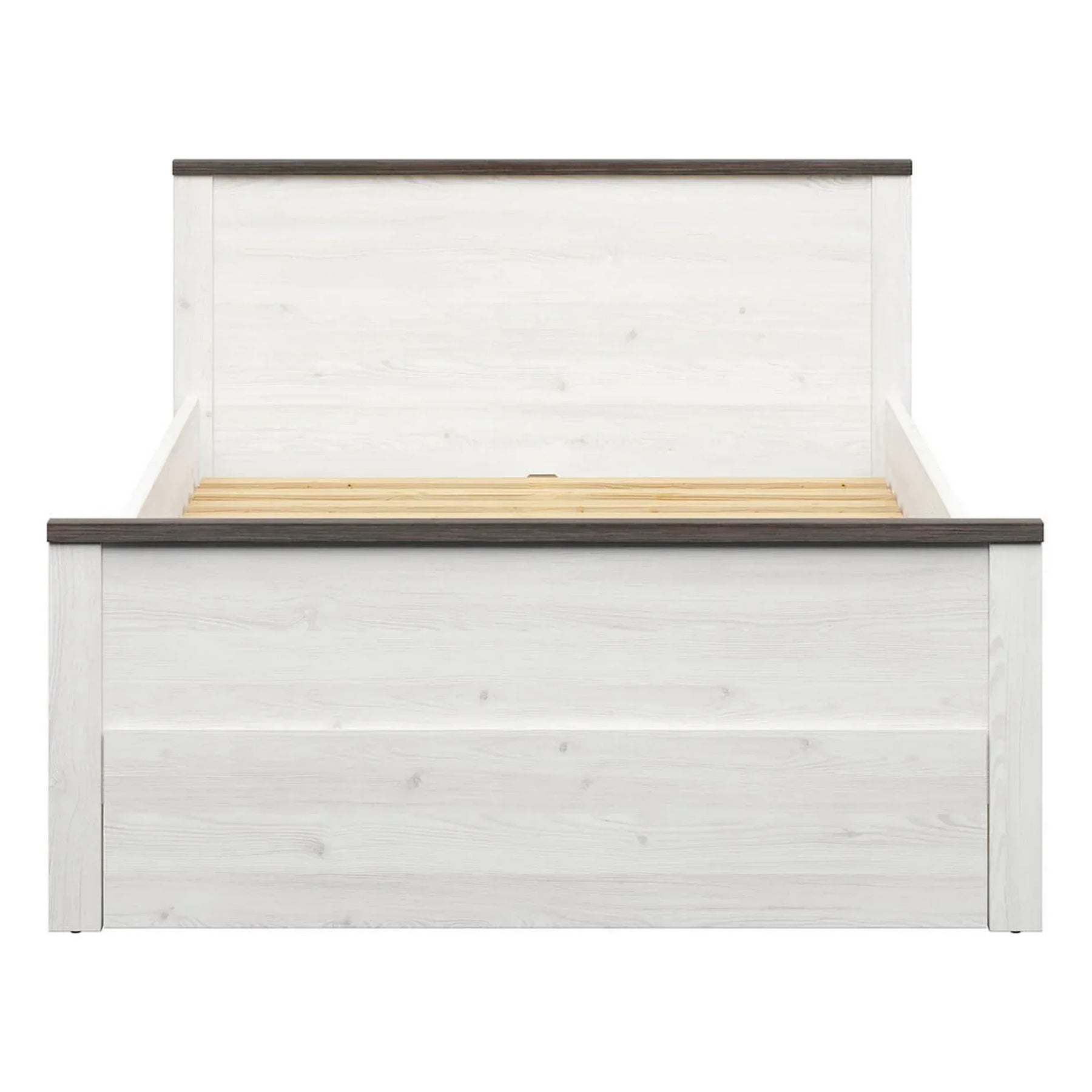 Cadru pat 140x200BERGEN OCN-28747, alb/pin larico