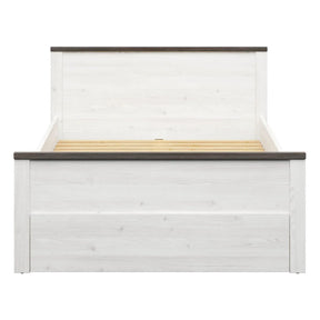 Cadru pat 140x200BERGEN OCN-28747, alb/pin larico