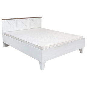 Cadru pat 160x200 BERGEN OCN-28737 pin alb andersen/stejar sonoma