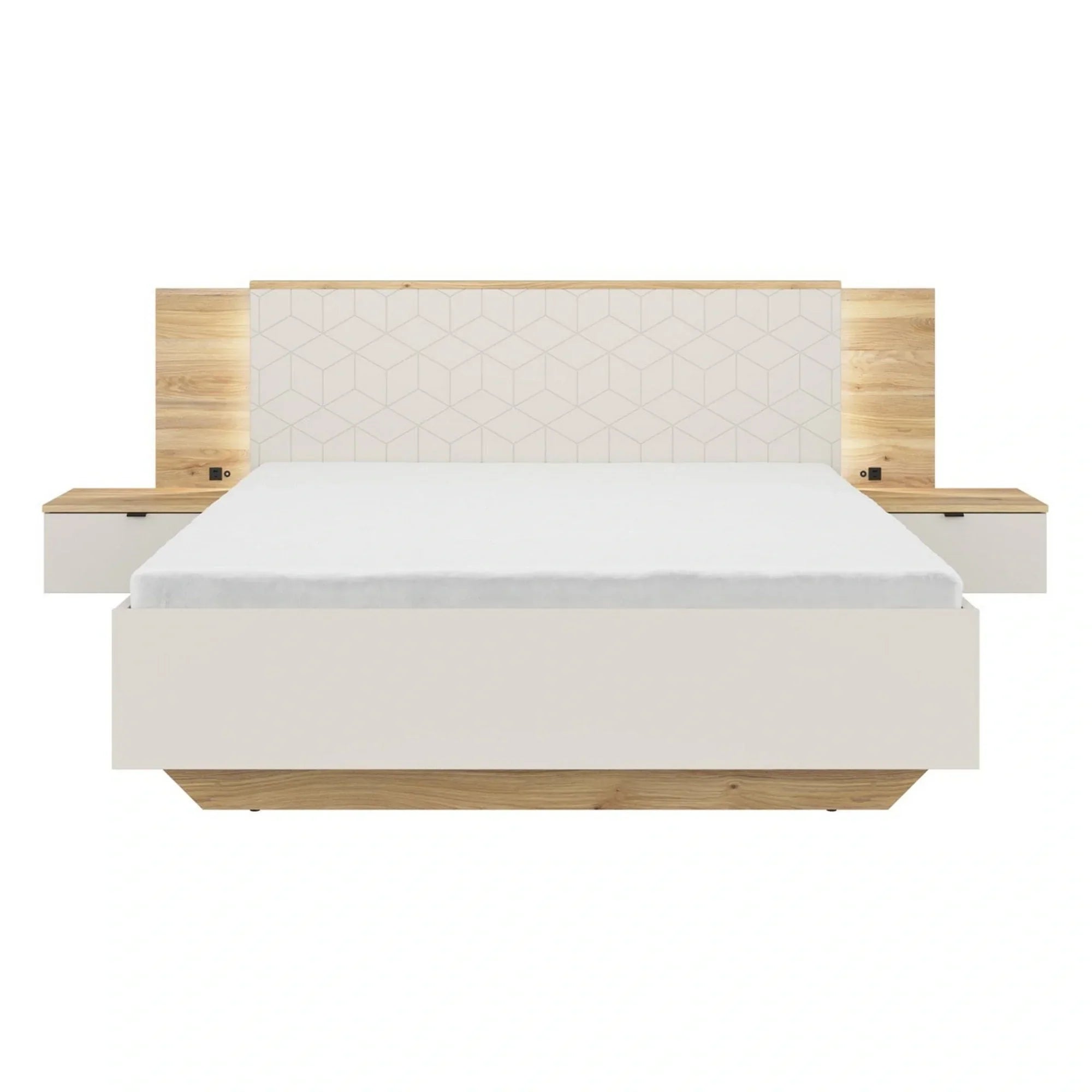 Cadru pat 160x200 BERGEN OCN-28741, casmir/stejar