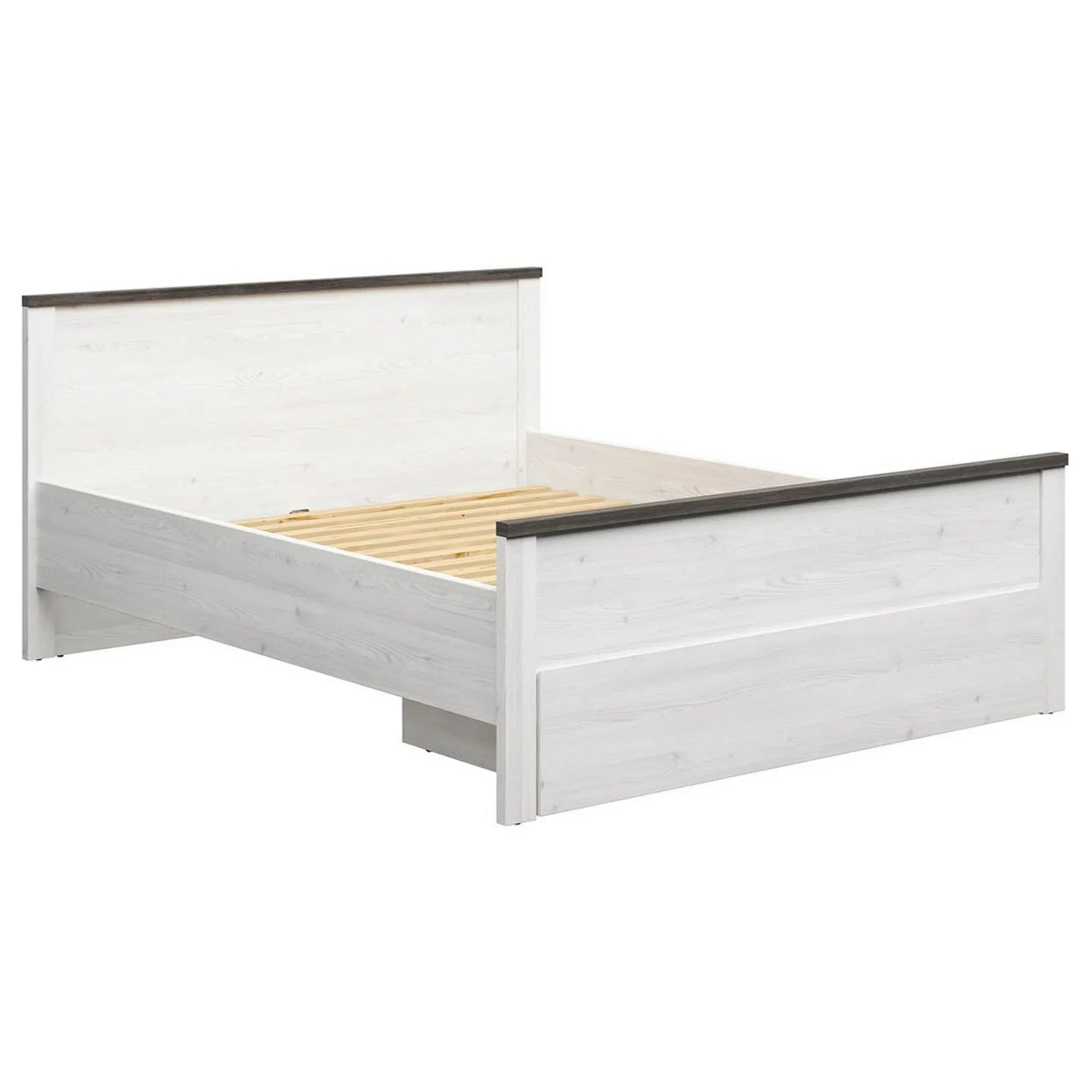 Cadru pat 160x200 BERGEN OCN-28752, pin deschis/pin larico