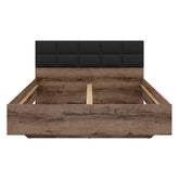 Cadru pat 160x200 BERGEN OCN-28762, nuc/negru