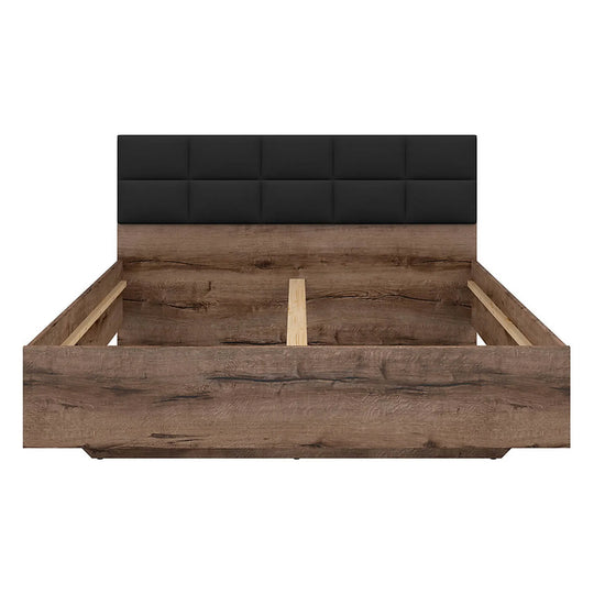 Cadru pat 160x200 BERGEN OCN-28762, nuc/negru