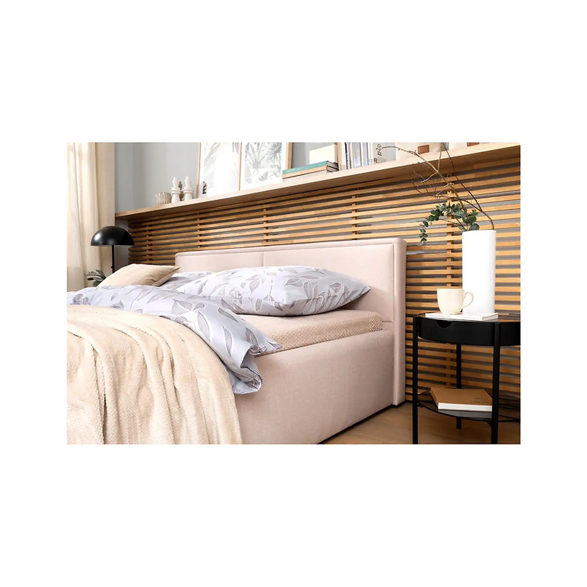 Cadru pat 160x200 BERGEN OCN-28769, bej