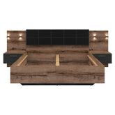Cadru pat 160x200 BERGEN OCN-28823, nuc/negru