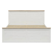 Cadru pat 180x200 BERGEN OCN-28742, pin alb/stejar grandson