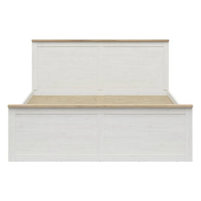Cadru pat 180x200 BERGEN OCN-28742, pin alb/stejar grandson