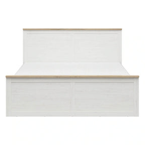 Cadru pat 180x200 BERGEN OCN-28742, pin alb/stejar grandson