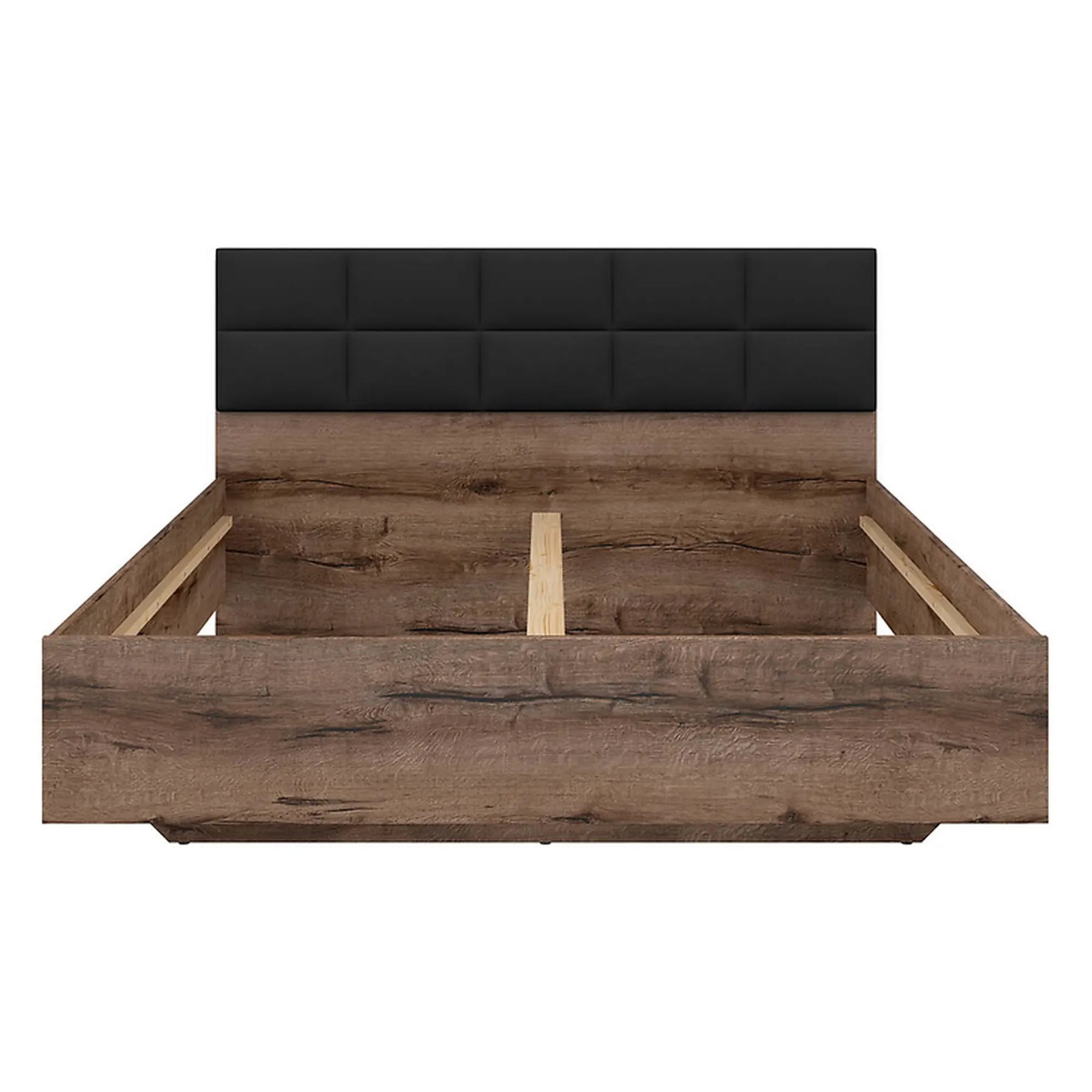 Cadru pat 180x200 BERGEN OCN-28759, nuc/negru