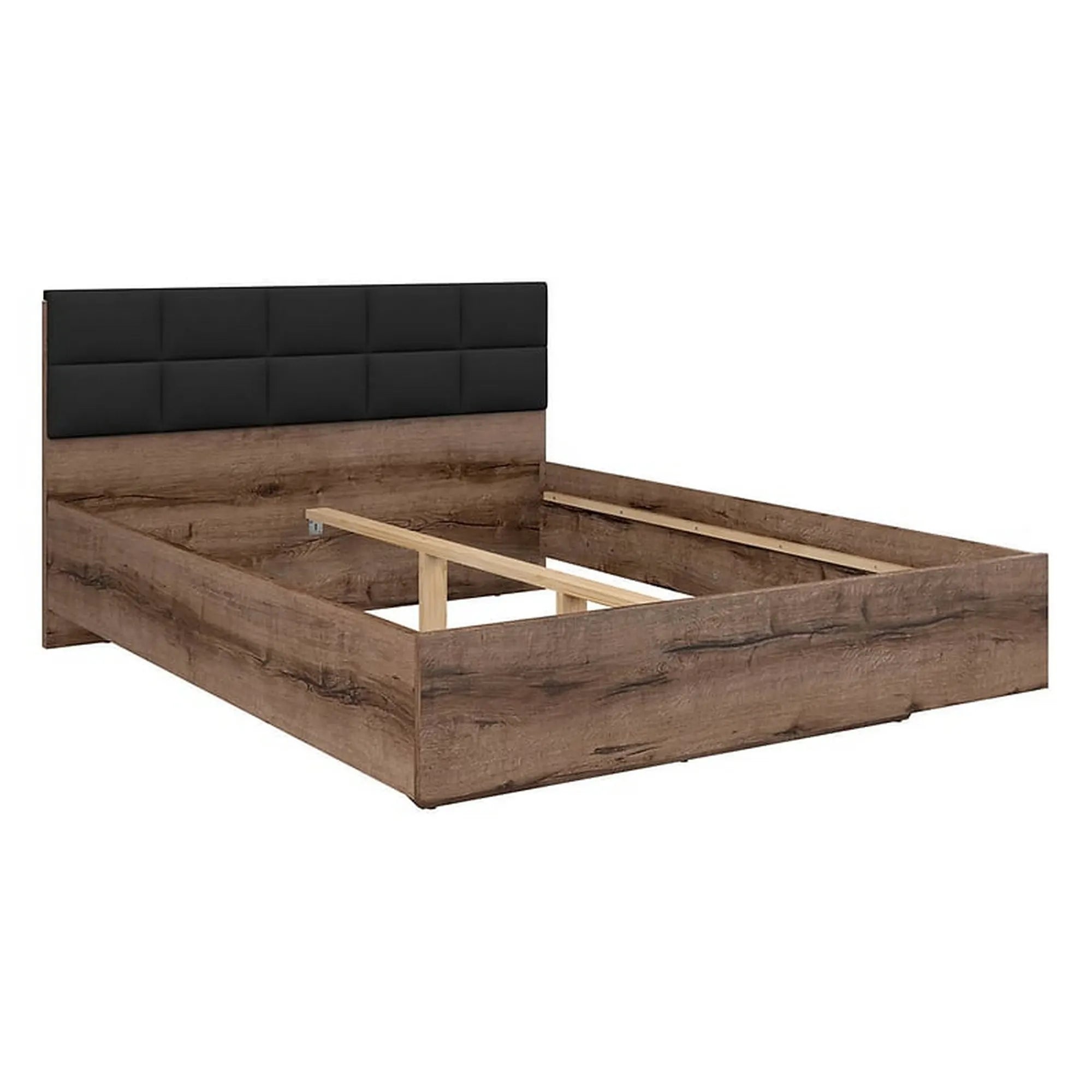 Cadru pat 180x200 BERGEN OCN-28759, nuc/negru