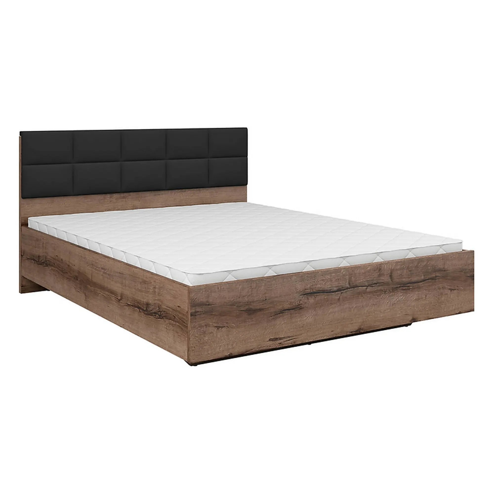 Cadru pat 180x200 BERGEN OCN-28759, nuc/negru