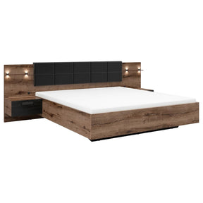 Cadru pat 180x200 BERGEN OCN-28828, nuc/negru