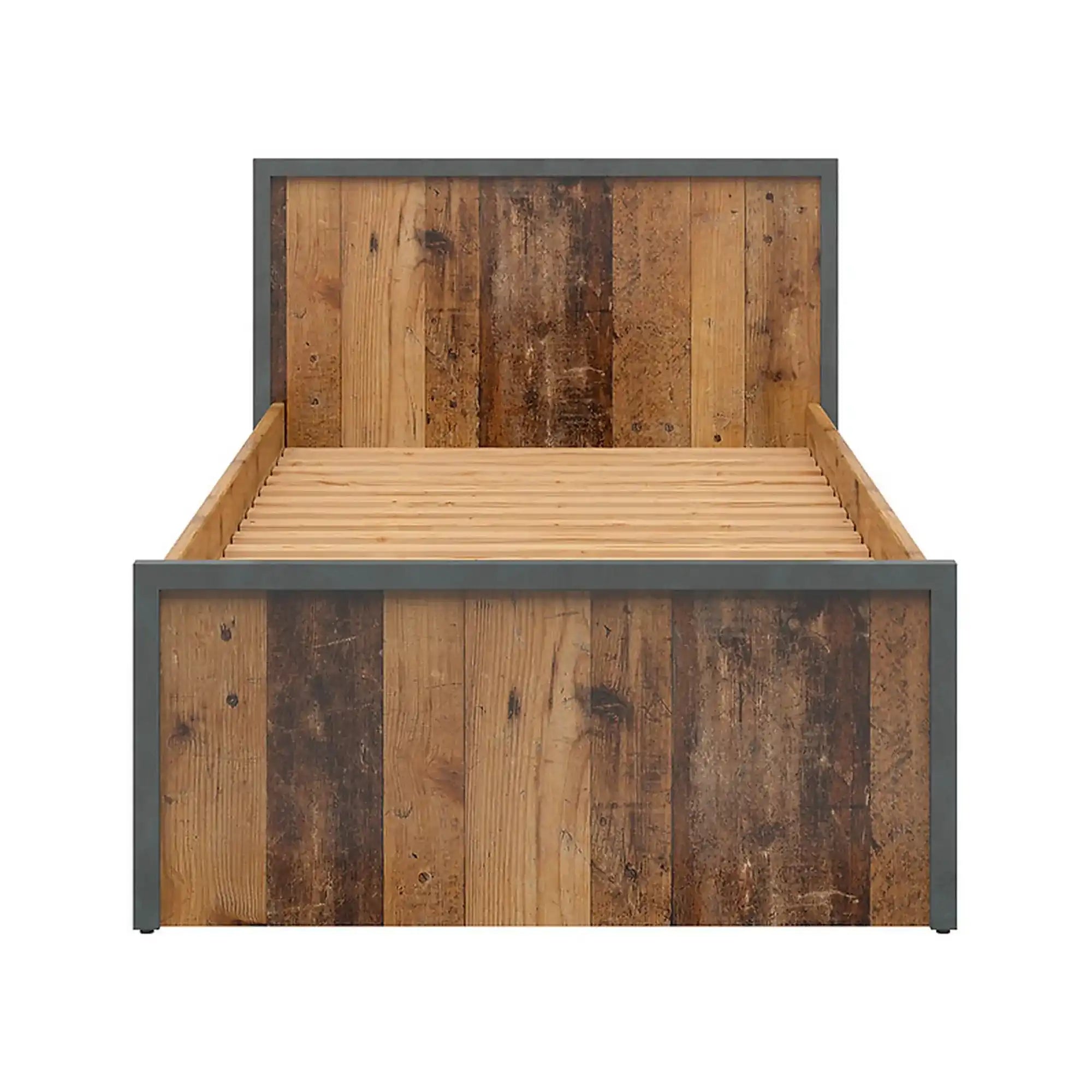 Cadru pat 90x200 BERGEN OCN-28710, maro/gri grafit