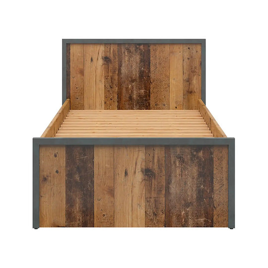 Cadru pat 90x200 BERGEN OCN-28710, maro/gri grafit