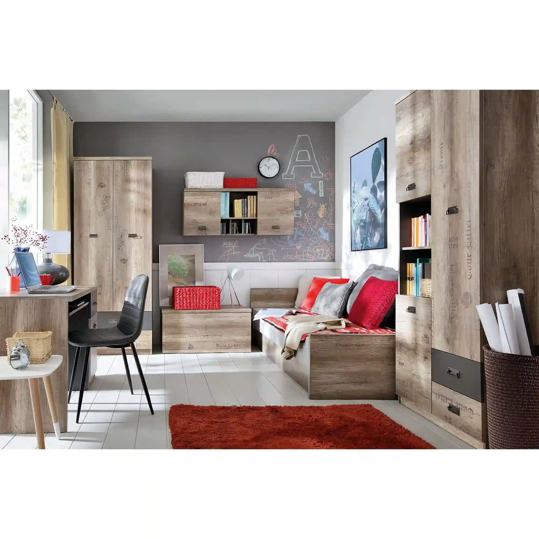 Cadru pat 90x200 BERGEN OCN-28713, stejar