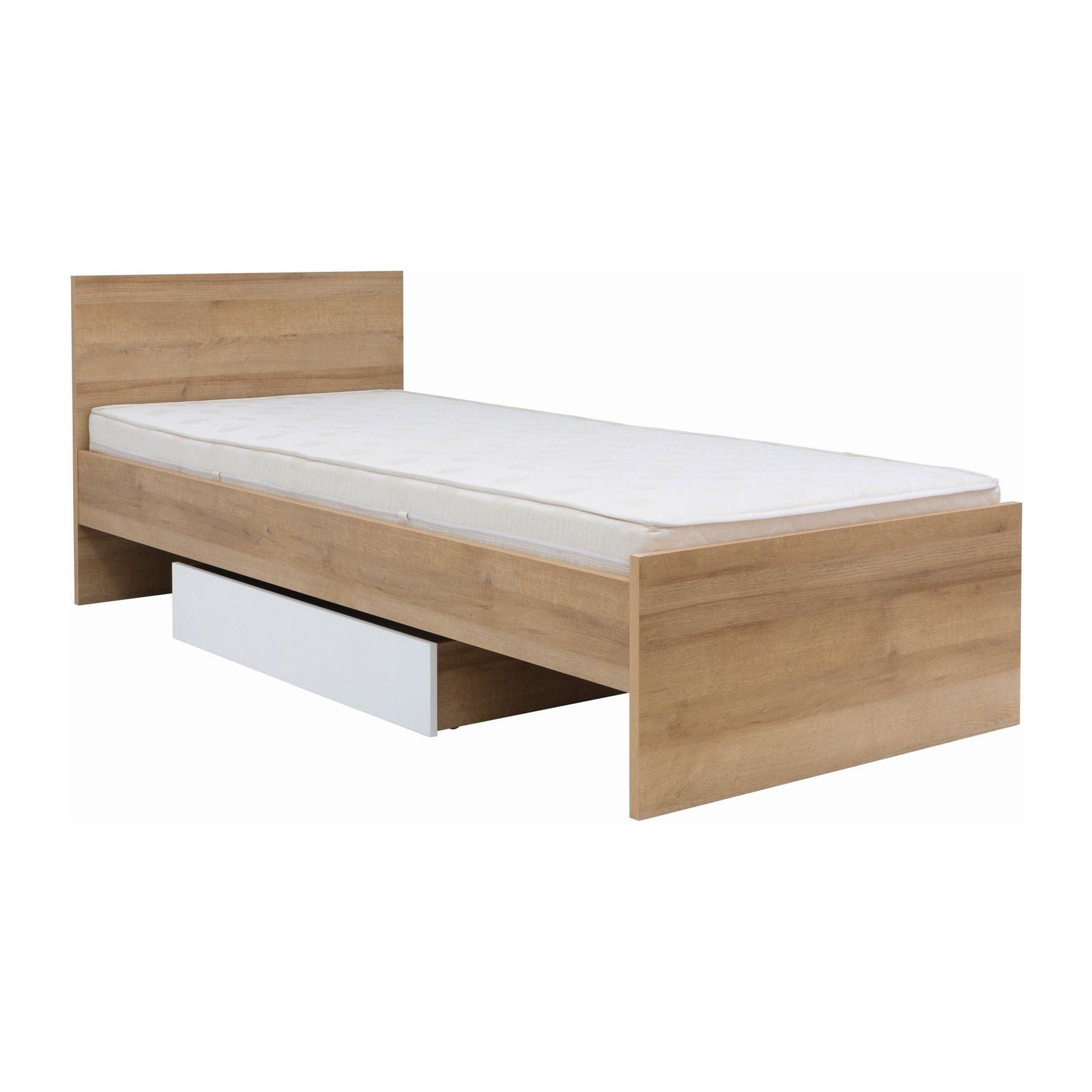 Cadru pat 90x200 BERGEN OCN-28720, stejar riviera