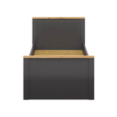 Cadru pat 90x200 BERGEN OCN-28732, gri grafit/stejar artisan