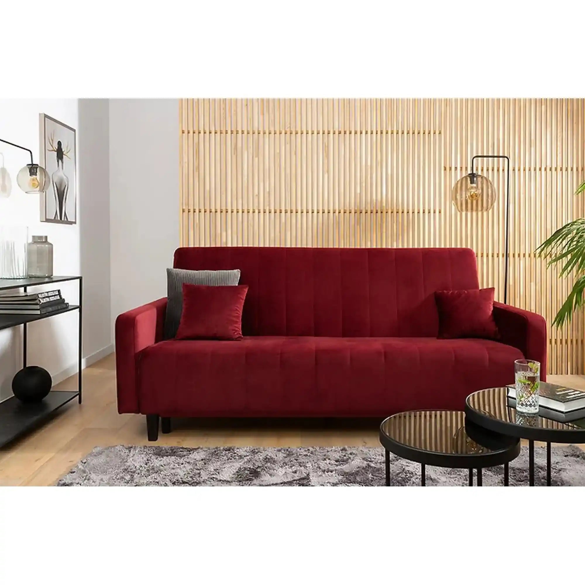 Canapea BERGEN OCN-29789, rosu