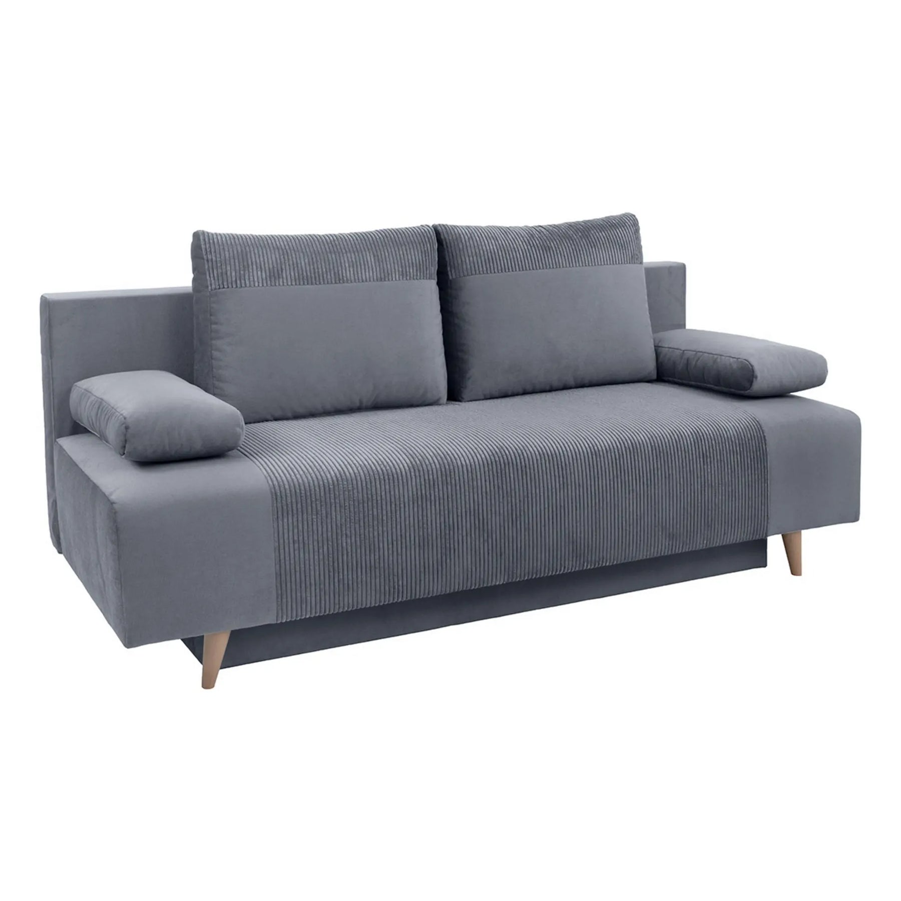 Canapea gri cu design modern, ideală pentru living – textalt2