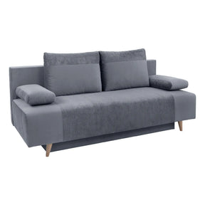 Canapea gri cu design modern, ideală pentru living – textalt2