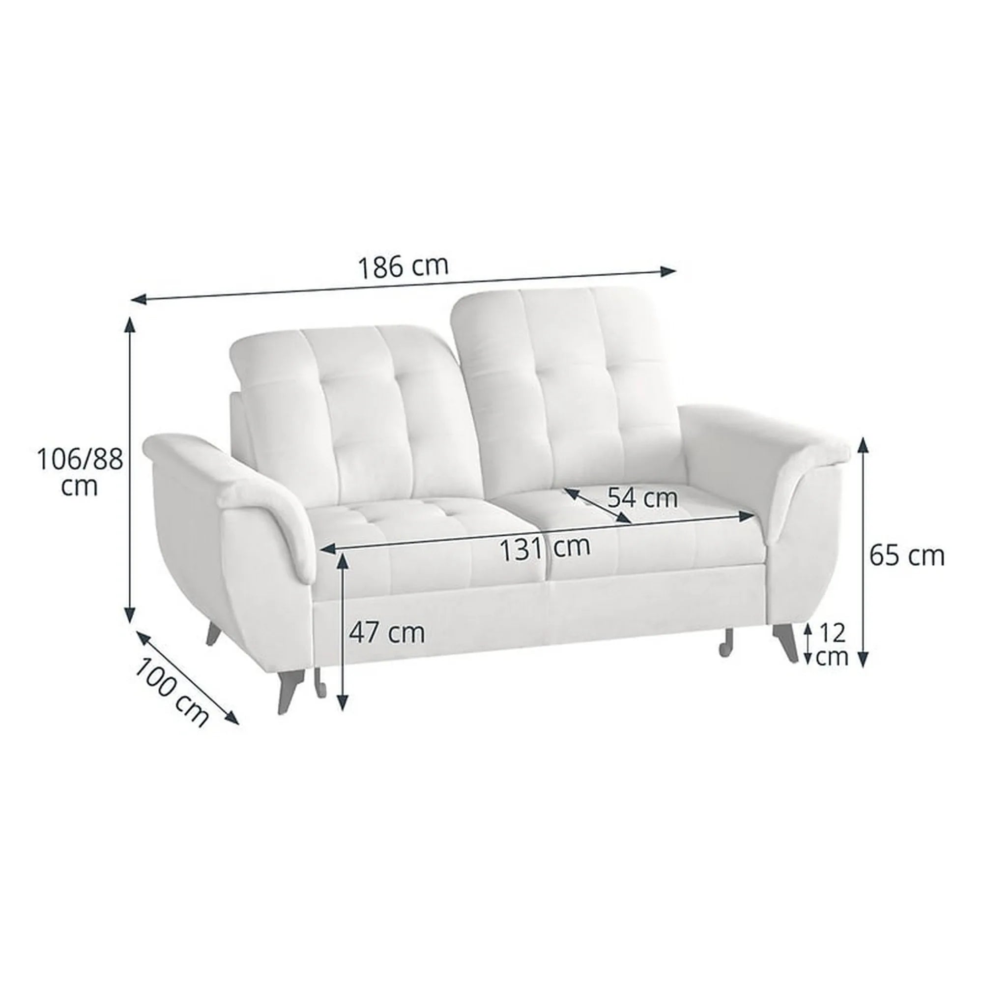 Canapea BERGEN OCN-29817, crem