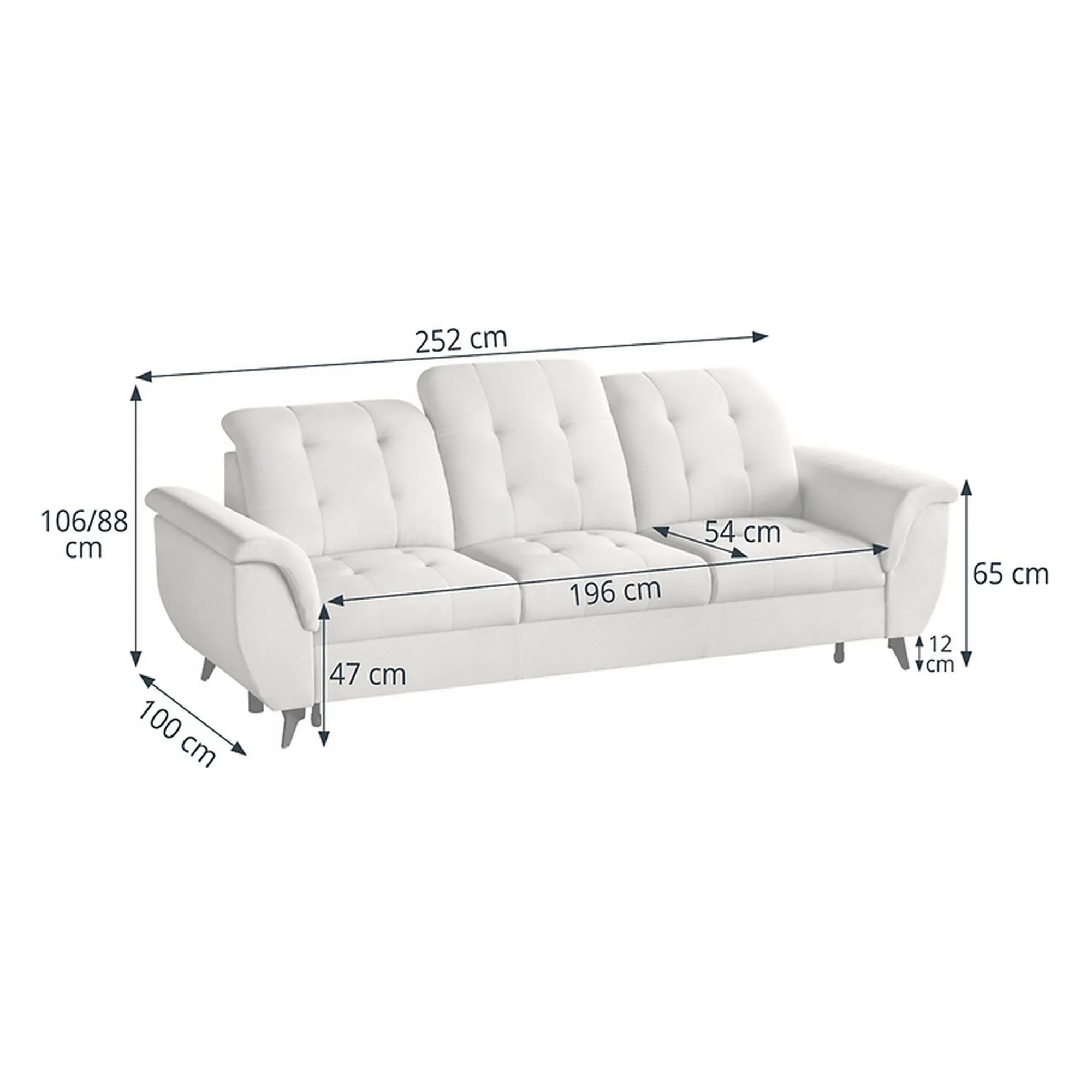 Canapea BERGEN OCN-29843, crem