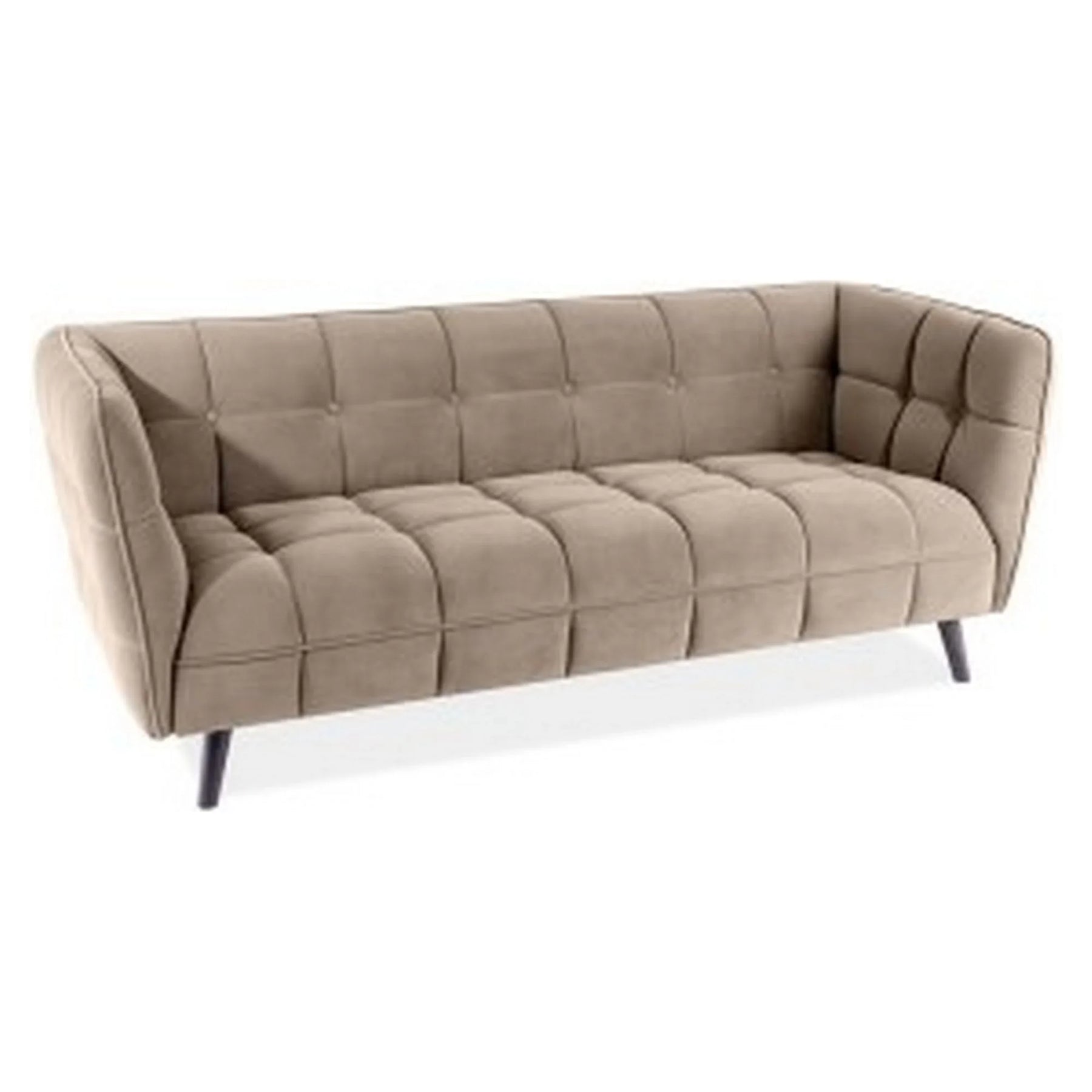 Canapea bej cu design modern, ideală pentru living – primabucata