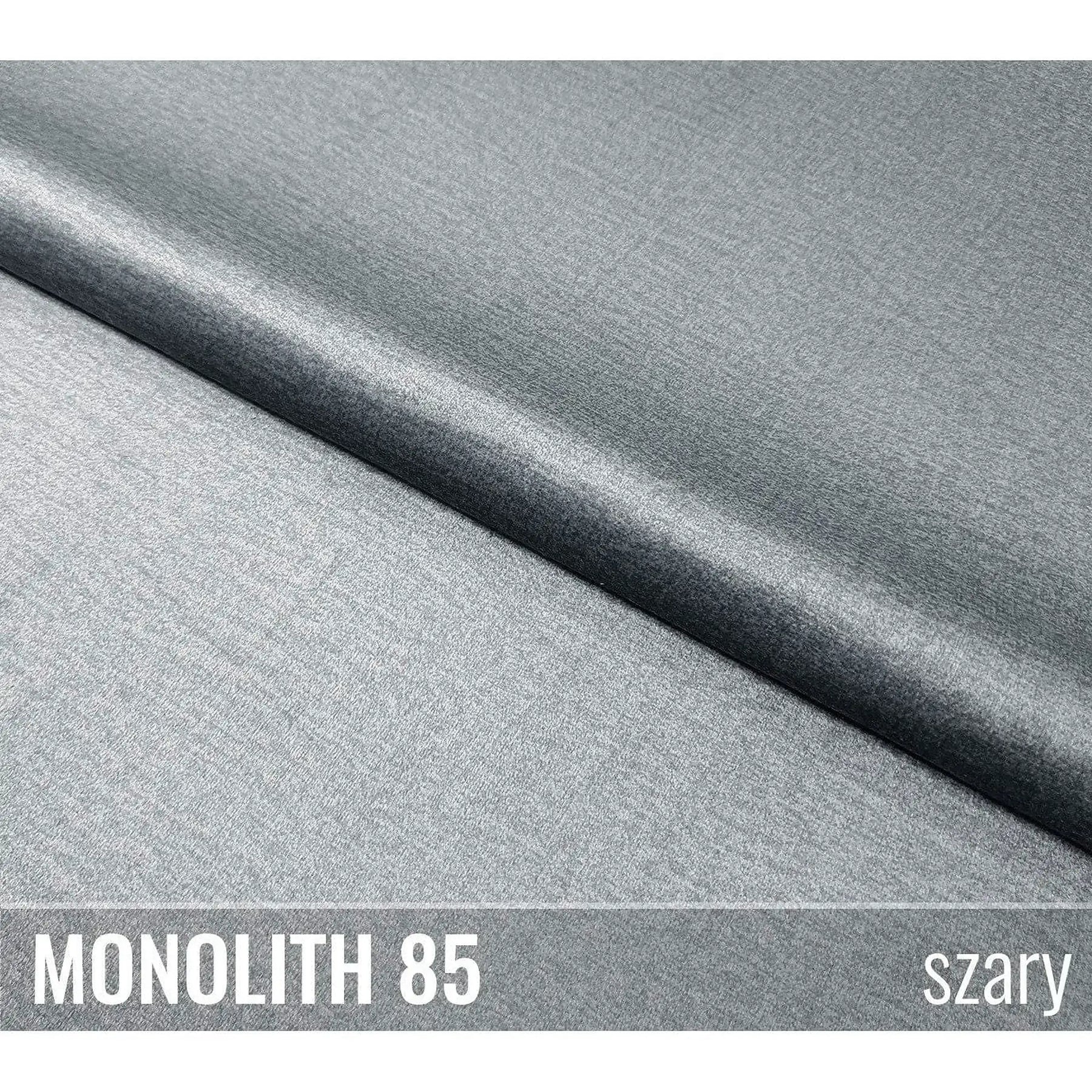 Canapea extensibila 3 persoane KARISA, stofa catifelata gri - Monolith 85, cu lada depozitare, 241x113x91 cm