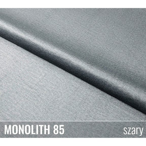 Canapea extensibila 3 persoane KARISA, stofa catifelata gri - Monolith 85, cu lada depozitare, 241x113x91 cm