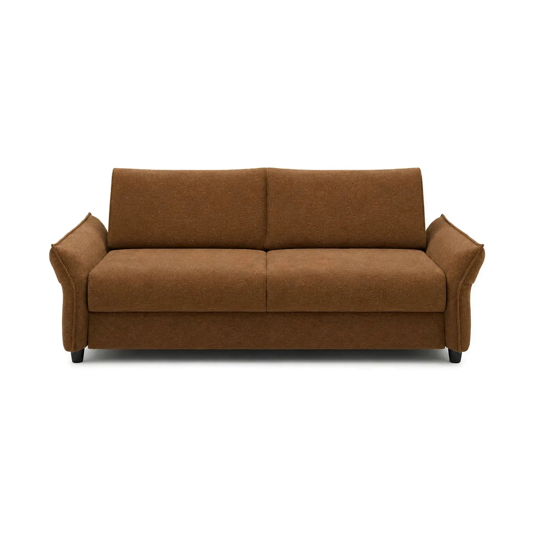Canapea extensibila CANTO 160, stofă/lemn/PAL, maro - Rosario 472, 218×106×82 cm