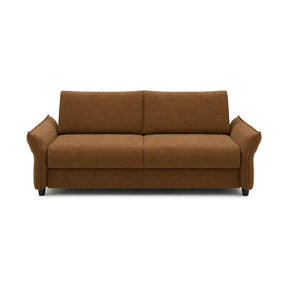 Canapea extensibila CANTO 160, stofă/lemn/PAL, maro - Rosario 472, 218×106×82 cm