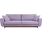 Canapea extensibila KARISA, stofa catifelata mov lila - Monolith 62, cu lada depozitare, 246x111x93 cm