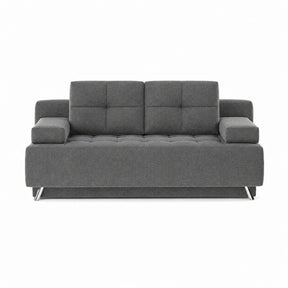 Canapea extensibila OSLO, stofă clasică, gri închis - Austin 19, 197×94×90 cm